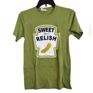 Bella Canvas Green Sweet Relish Graphic T-Shirt Size XS